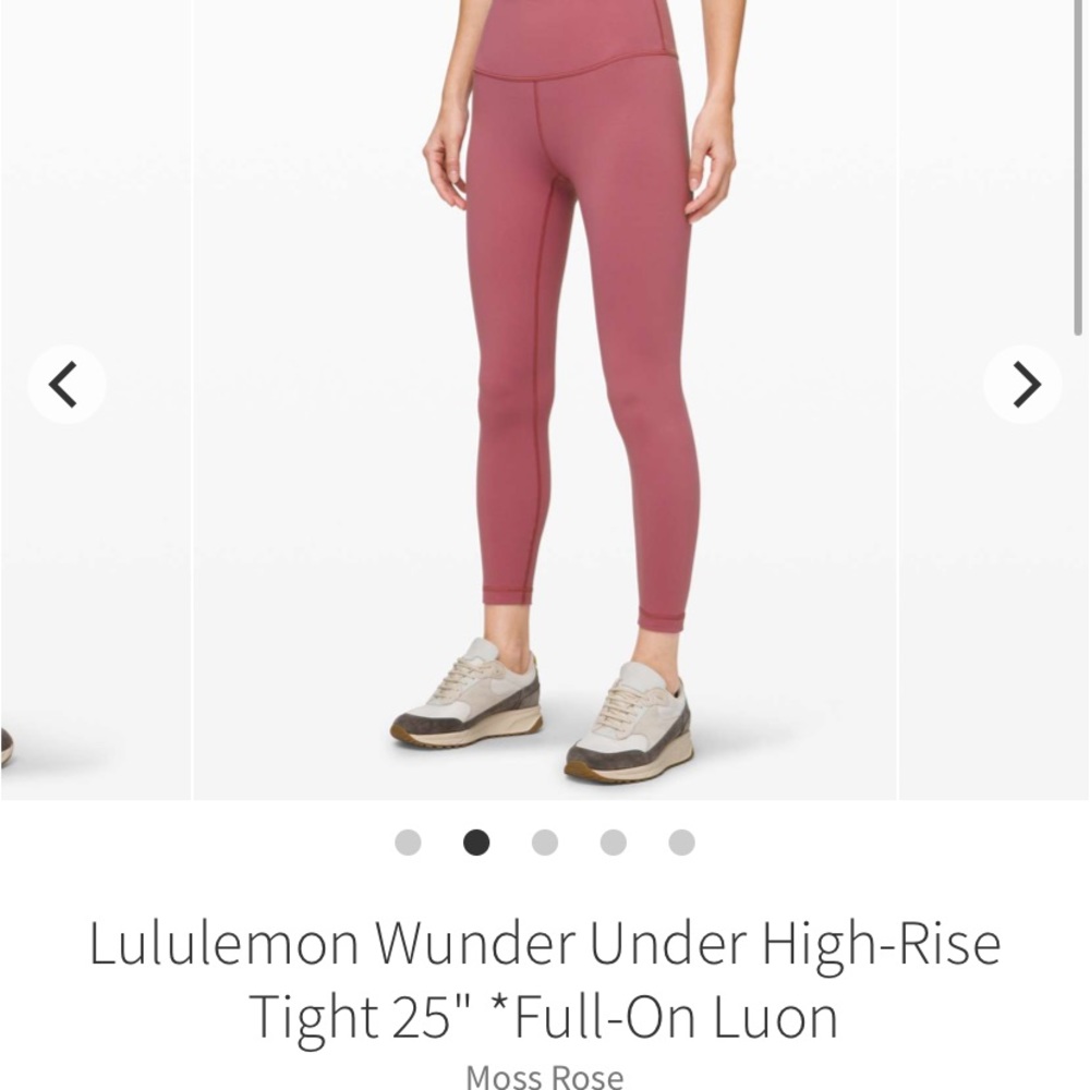 Lulu wunder under full on Luon leggings